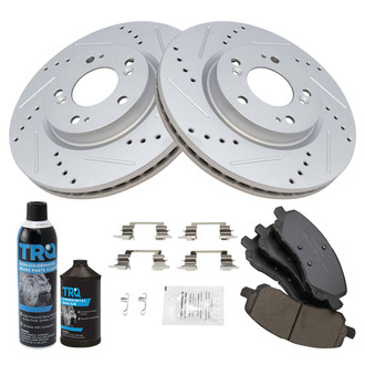 TRQ® - Performance Ceramic Front Brake Kit