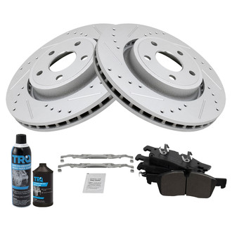 TRQ® - Performance Ceramic Front Brake Kit