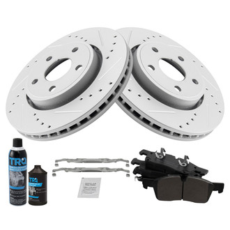 TRQ® - Performance Ceramic Front Brake Kit
