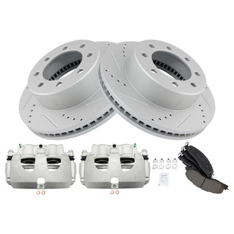 TRQ® - Performance Ceramic Front Brake Kit with Calipers