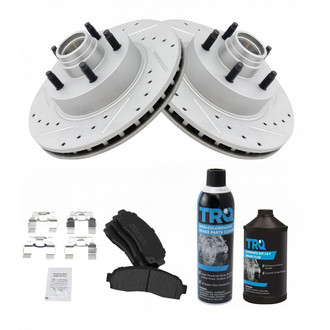 TRQ® - Performance Semi-Metallic Front Brake Kit