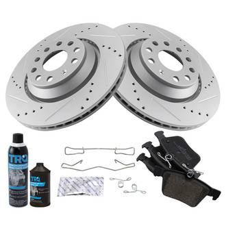 TRQ® - Performance Ceramic Rear Brake Kit