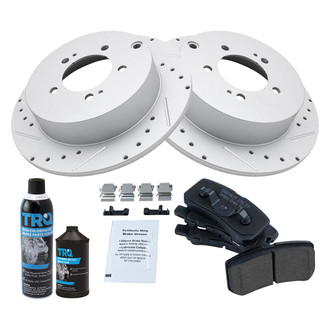 TRQ® - Performance Ceramic Rear Brake Kit