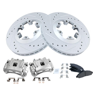 TRQ® - Performance Ceramic Front Brake Kit with Calipers