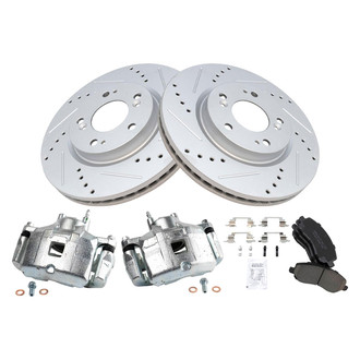 TRQ® - Performance Ceramic Front Brake Kit with Calipers