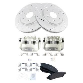 TRQ® - Performance Ceramic Front Brake Kit with Calipers