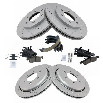 TRQ® - Performance Ceramic Front and Rear Brake Kit