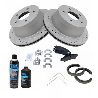 TRQ® - Performance Ceramic Rear Brake Kit