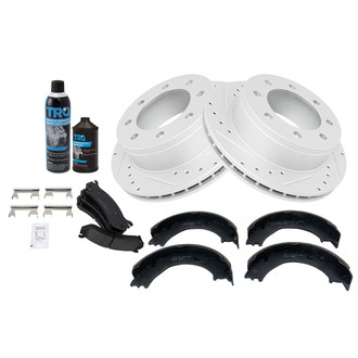 TRQ® - Performance Ceramic Rear Brake Kit