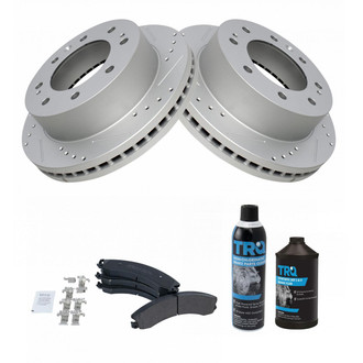 TRQ® - Performance Semi-Metallic Front and Rear Brake Kit