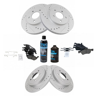 TRQ® - Performance Ceramic Front and Rear Brake Kit