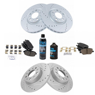 TRQ® - Performance Ceramic Front and Rear Brake Kit