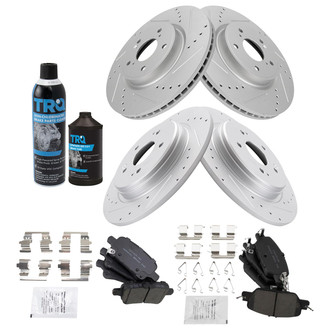 TRQ® - Performance Ceramic Front and Rear Brake Kit