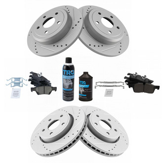 TRQ® - Performance Ceramic Front and Rear Brake Kit