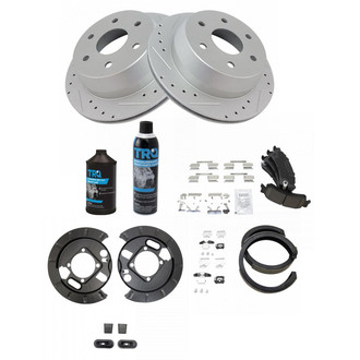 TRQ® - Performance Ceramic Rear Brake Kit