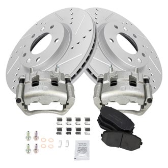 TRQ® - Performance Ceramic Front Brake Kit with Calipers