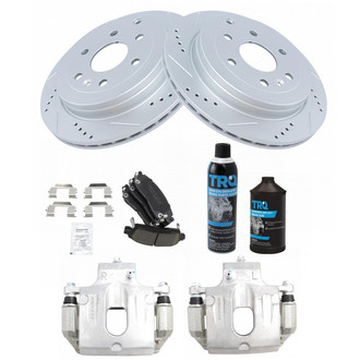 TRQ® - Rear Disc Brake Kit with Ceramic Pads and Calipers