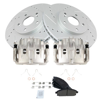 TRQ® - Performance Ceramic Front Brake Kit with Calipers
