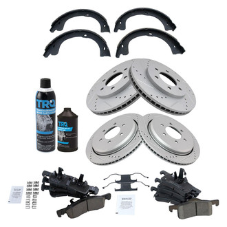 TRQ® - Performance Ceramic Front and Rear Brake Kit