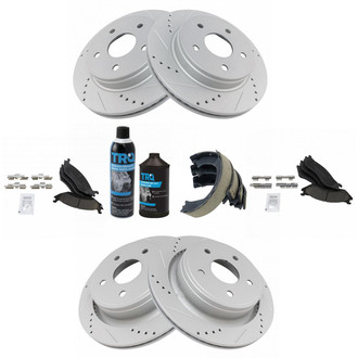 TRQ® - Performance Ceramic Front and Rear Brake Kit