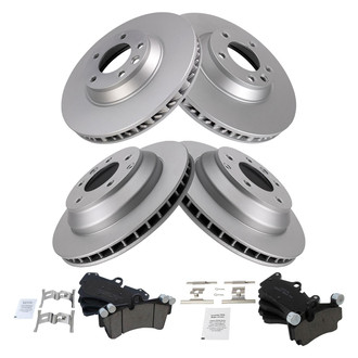TRQ® - Front and Rear Disc Brake Kit with Ceramic Pads