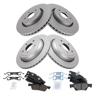 TRQ® - Front and Rear Disc Brake Kit with Ceramic Pads