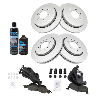 TRQ® - Front and Rear Disc Brake Kit with Ceramic Pads