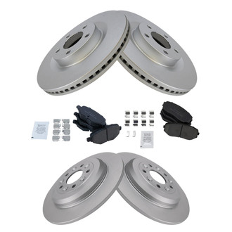 TRQ® - Front and Rear Disc Brake Kit with Ceramic Pads