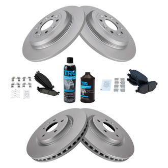 TRQ® - Front and Rear Disc Brake Kit with Ceramic Pads