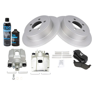 TRQ® - Rear Disc Brake Kit with Semi-Metallic Pads and Calipers