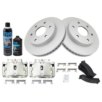 TRQ® - Front Disc Brake Kit with Ceramic Pads and Calipers