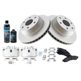 TRQ® - Rear Disc Brake Kit with Ceramic Pads and Calipers