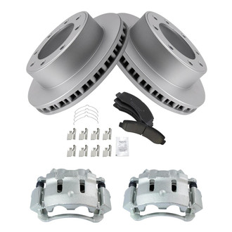 TRQ® - Front Disc Brake Kit with Ceramic Pads and Calipers