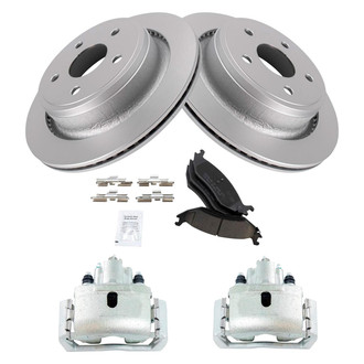 TRQ® - Rear Disc Brake Kit with Ceramic Pads and Calipers