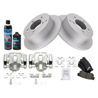 TRQ® - Rear Disc Brake Kit with Ceramic Pads and Calipers
