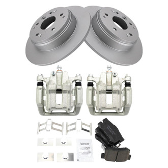 TRQ® - Rear Disc Brake Kit with Ceramic Pads and Calipers
