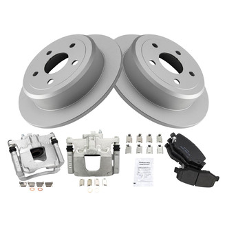 TRQ® - Performance Ceramic Rear Brake Kit with Calipers