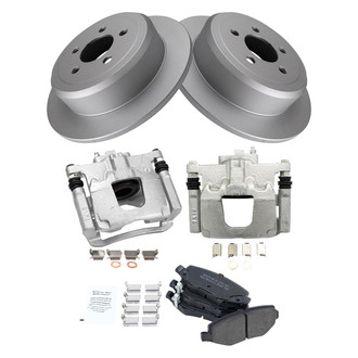 TRQ® - Rear Disc Brake Kit with Semi-Metallic Pads and Calipers