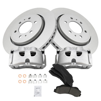TRQ® - Front Disc Brake Kit with Ceramic Pads and Calipers