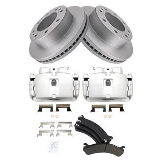 TRQ® - Front Disc Brake Kit with Semi-Metallic Pads and Calipers