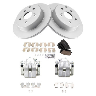 TRQ® - Rear Disc Brake Kit with Ceramic Pads and Calipers
