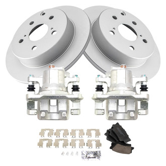TRQ® - Rear Disc Brake Kit with Ceramic Pads and Calipers