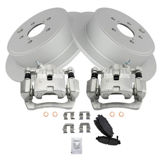 TRQ® - Rear Disc Brake Kit with Ceramic Pads
