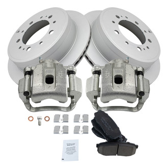 TRQ® - Rear Disc Brake Kit with Ceramic Pads and Calipers