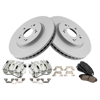TRQ® - Front Disc Brake Kit with Ceramic Pads and Calipers
