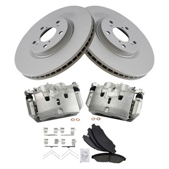 TRQ® - Front Disc Brake Kit with Ceramic Pads and Calipers