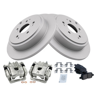 TRQ® - Rear Disc Brake Kit with Ceramic Pads and Calipers