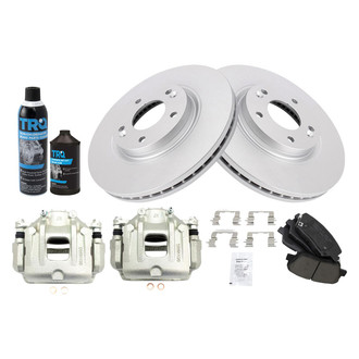 TRQ® - Front Disc Brake Kit with Ceramic Pads and Calipers