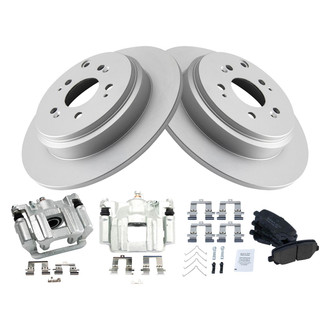 TRQ® - Rear Disc Brake Kit with Ceramic Pads and Calipers