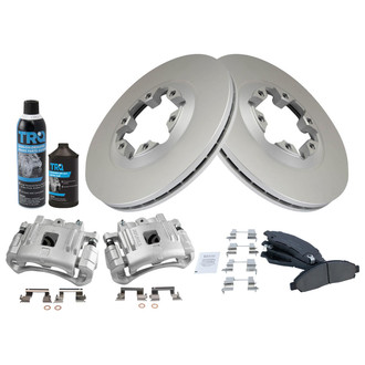 TRQ® - Front Disc Brake Kit with Ceramic Pads and Calipers